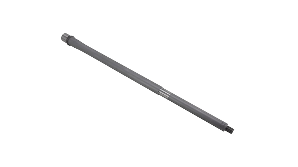 Shaw AR-15 5.56 NATO Threaded Barrel, No Flute, 20in, HBAR Profile, 1-7 Twist, 1/2-28 Thread, Matte Stainless, AR15HBSS20NATO7