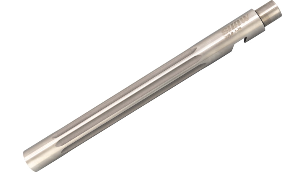 Shaw Ruger 22 Charger 22 LR Non-Threaded Pistol Barrel, Straight Flute, 10in, Bull Profile, 1-16 Twist, Polished Stainless, 22CHBSSSF10