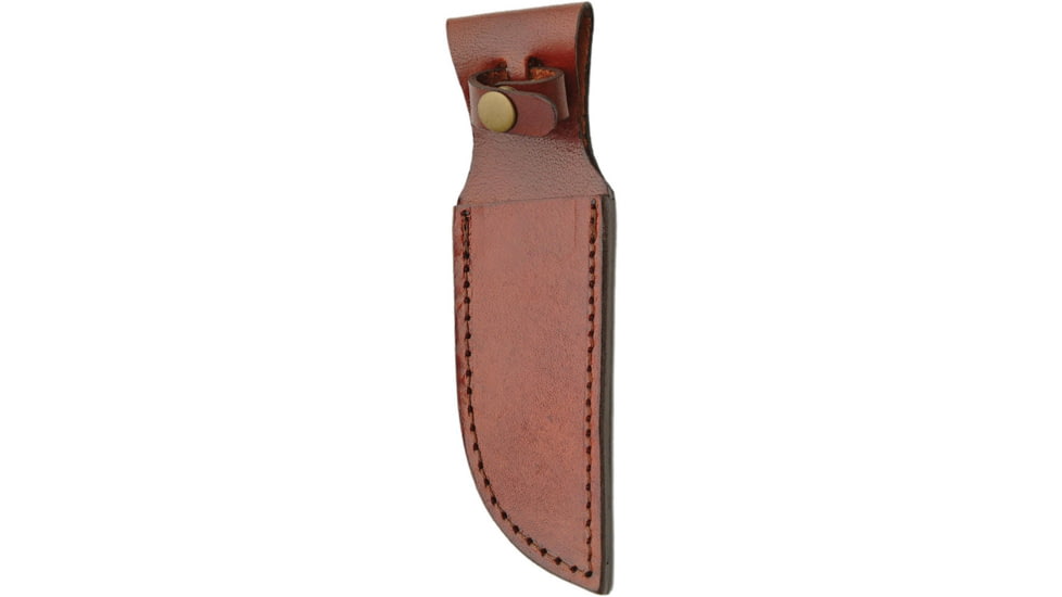 Sheath Brown Leather Sheath, Fits Up To 5in Blade, SHE-660008