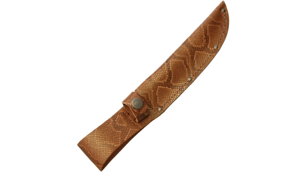 Sheath Fixed Blade Sheath, Fits Up To 6in Fixed Blade Knife, Python Pattern, Genuine Leather Construction, SH1200