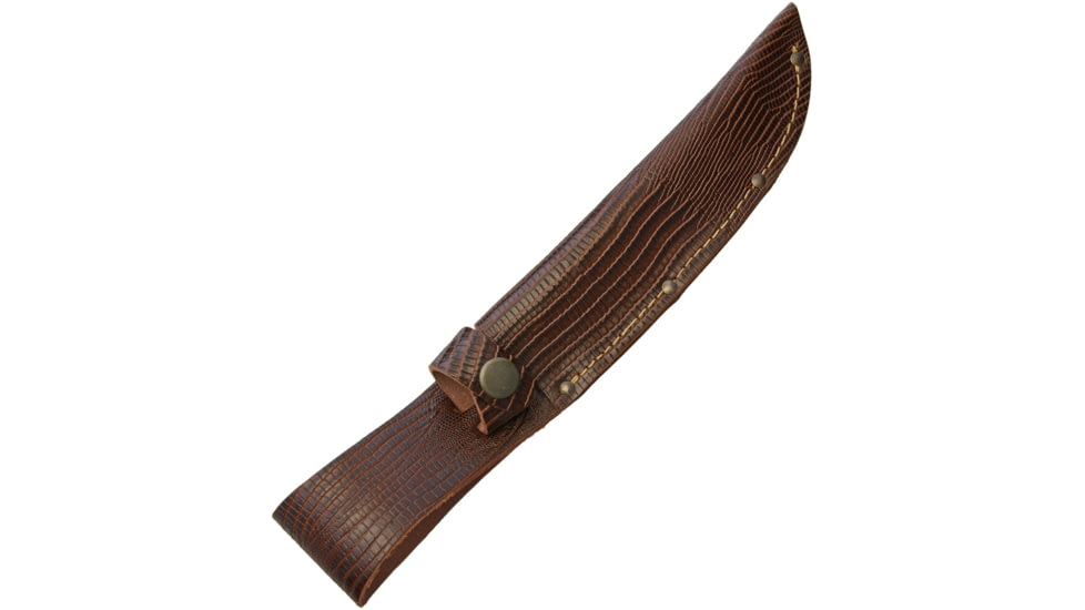 Sheath Fixed Blade Sheath Lizard, Fits Up To 6in Fixed Blade Knife, Lizard Pattern, Genuine Leather Construction, SH1182