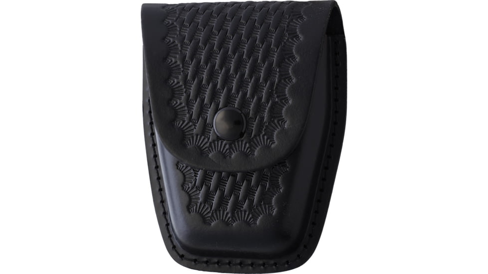 Sheath Black Leather Handcuff Case, Black, SH1241 HCCBW002