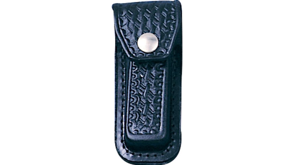 Sheath Leather Belt Pouch, Black, Fits 3 1/2in. to 4in. Knife SH201