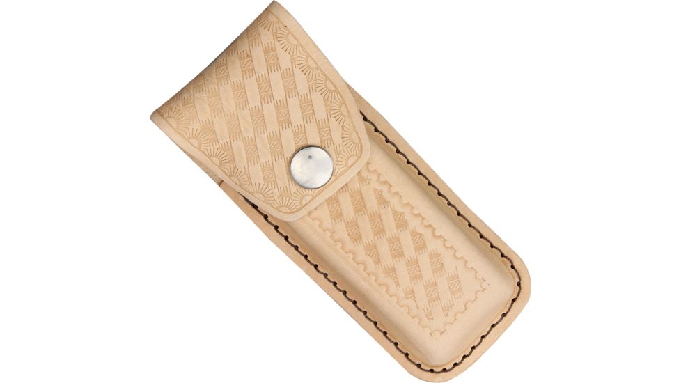 Sheath Leather Belt Pouch, Tan, 4 1/2in. to 5 1/4in. Knife SH205