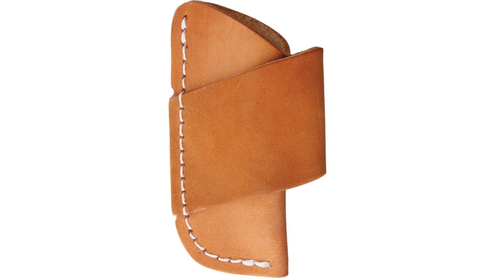Sheath Leather Pocket Knife Sheath, 3.75in Overall, Fits 3in Closed Pocket Knife, Brown Leather Sheath, BulkPacked., SH1090