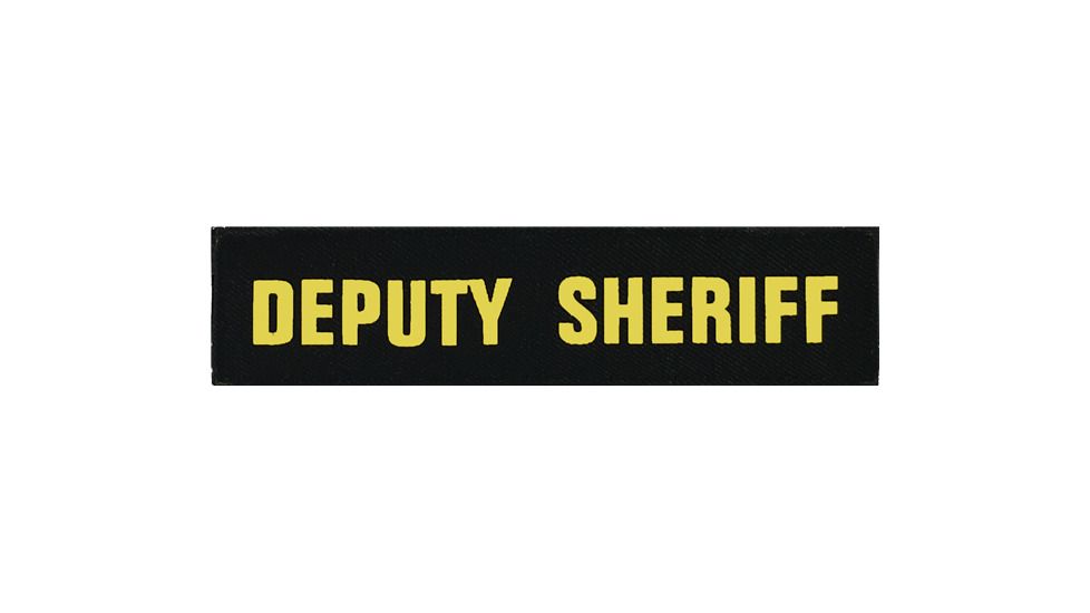 Shellback Tactical Deputy Sheriff ID Placard, Hook Back, 1 x 5in?h, Gold on Black, One Size Fits Most SBT-X213231A-DSH-GB