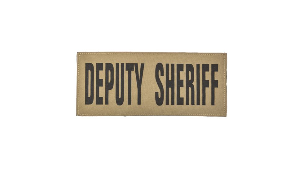 Shellback Tactical Deputy Sheriff ID Placard, Hook Back, 2 x 5in?h, Black on Coyote, One Size Fits Most SBT-X213230-DSH-BC