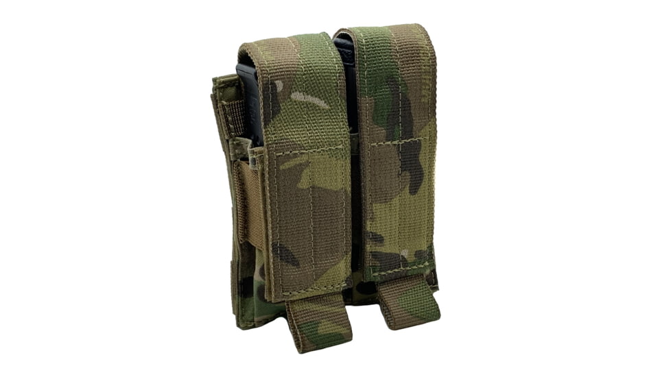 Shellback Tactical Double Pistol Mag Pouch, Molle compatible, Multicam, One Size, SBT-5000-MC