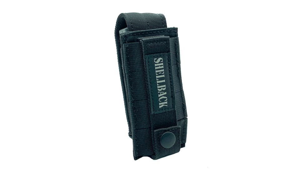 Shellback Tactical Single Pistol Mag Pouch, Molle compatible, Black, One Size, SBT-4000-BK