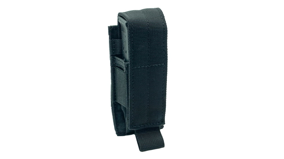 Shellback Tactical Single Pistol Mag Pouch, Molle compatible, Black, One Size, SBT-4000-BK