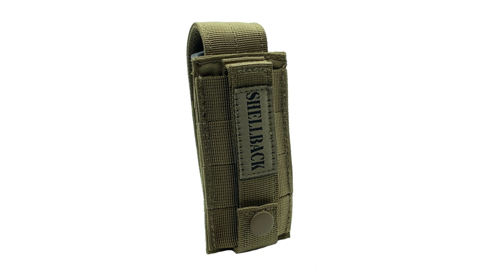 Shellback Tactical Single Pistol Mag Pouch, Molle compatible, Coyote, One Size, SBT-4000-CT