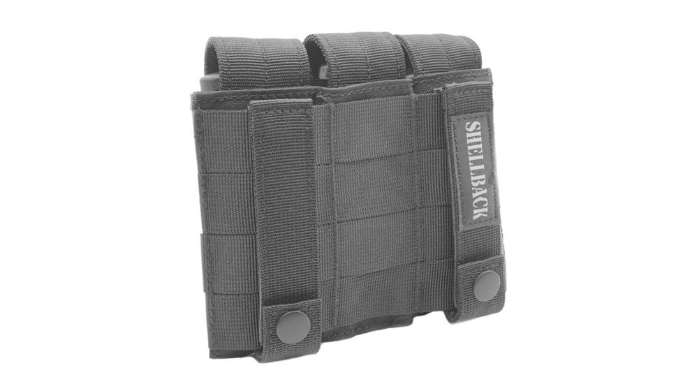 Shellback Tactical Triple Pistol Mag Pouch, Molle compatible, Black, One Size, SBT-6000-BK