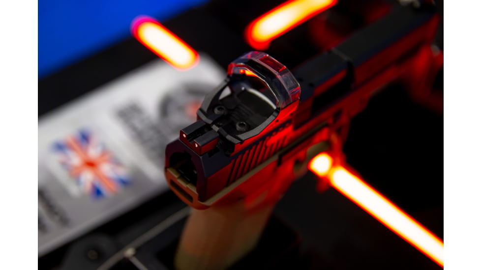 Shield Sights OMSx Open Mini XL 1x30mm Reflex Red Dot Sight, 8 MOA, Black, OMSx-8MOA-GLASS
