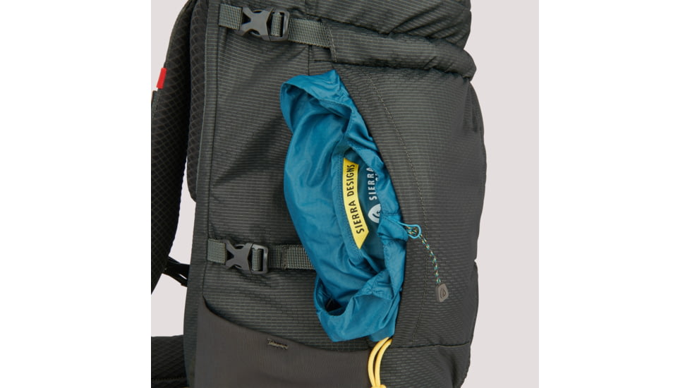 Sierra Designs Flex Hike 20-30L Backpacks, Peat/Fiery Red, 80711823PT