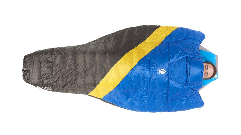 Sierra Designs Nitro Quilt 800F 35 Deg, Blue, Yellow, Peat, REG, 80710419R