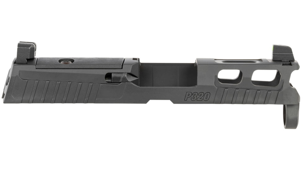 SIG SAUER Pro-Cut Slide Assembly w/X-Ray3 Day/Night Suppressor Sights, P320 Sub-Compact/XCompact, 9mm Luger, 3.6 in Barrel, Optic Ready, Nitron Stainless Steel, Black, 8900948