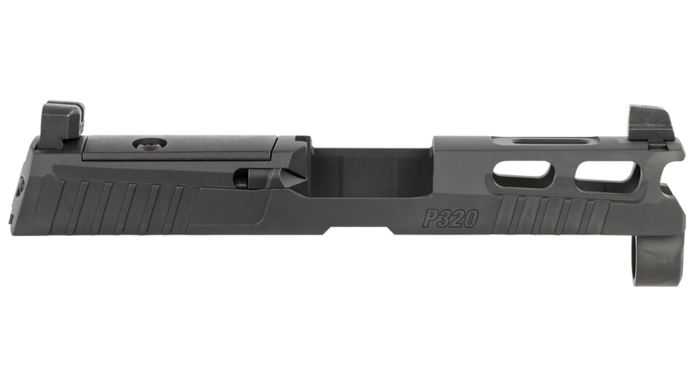 SIG SAUER Pro-Cut Slide Assembly w/X-Ray3 Day/Night Suppressor Sights, P320 Sub-Compact/XCompact, 9mm Luger, 3.9 in Barrel, Optic Ready, Nitron Stainless Steel, Black, 8900949