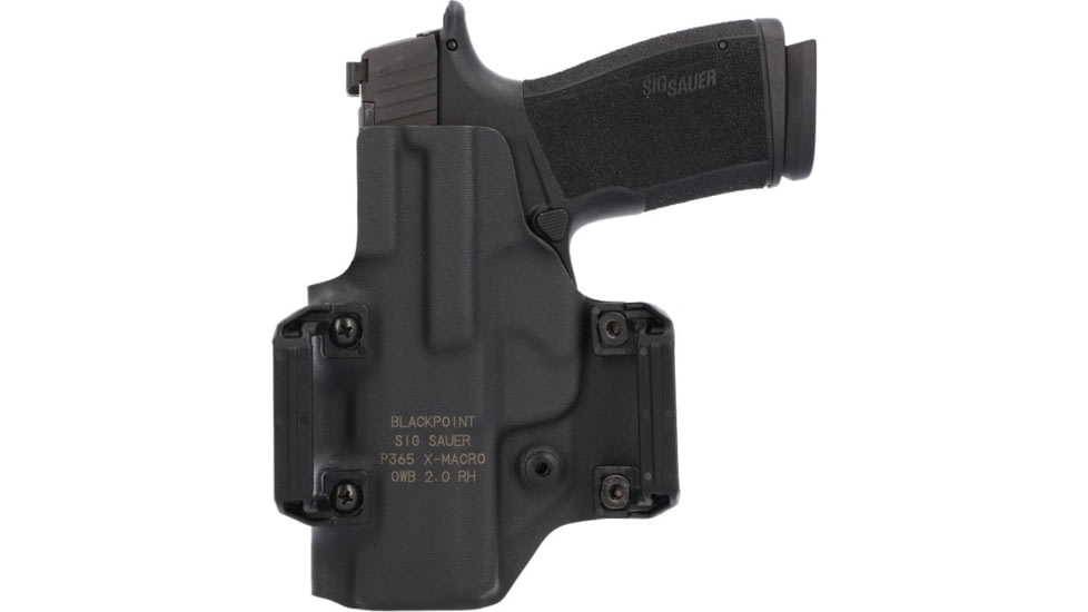 SIG SAUER BlackPoint Tactical OWB Holster, SIG Sauer P365 X-Macro, Right, Black, 8901262