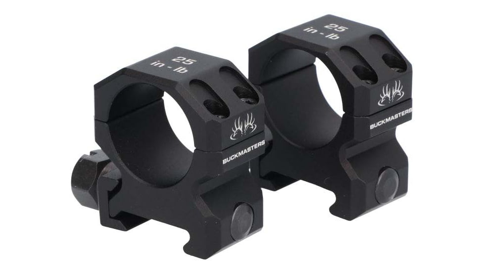 SIG SAUER Buckmaster 1in Scope Ring Set, Low, Black, SOA10033