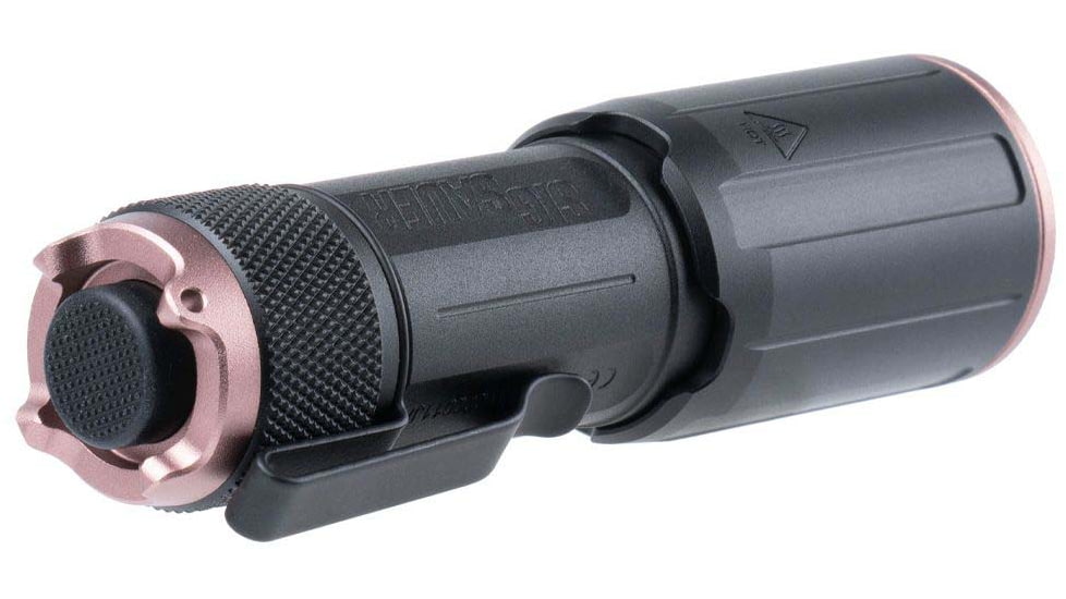 SIG SAUER Foxtrot-EDC ROSE Compact Flashlight, 18350 Lithium-Ion, 1350 Lumens, Black/Rose Gold, SOFEC0RS