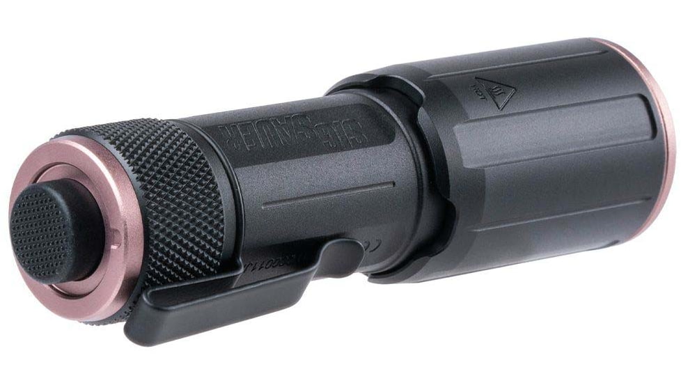 SIG SAUER Foxtrot-EDC ROSE Compact Flashlight, 18350 Lithium-Ion, 1350 Lumens, Black/Rose Gold, SOFEC0RS