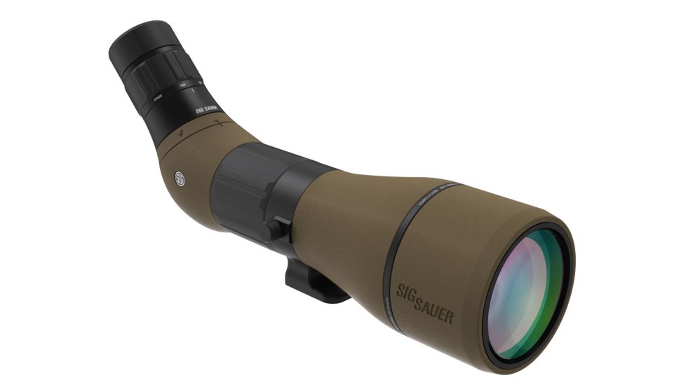 SIG SAUER Oscar8 27-55x80mm Spotting Scope, Angled, Schmidt-Pechan, Flat Dark Earth, SOO82001