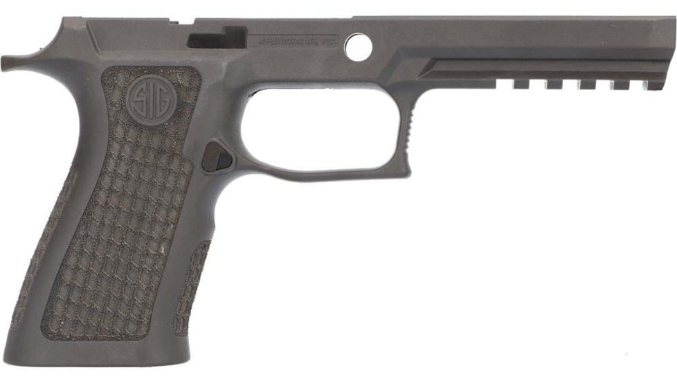 SIG SAUER P320 X Laser-Engraved TXG Full-Size Grip Module Assembly, Grey, Medium, 8901005