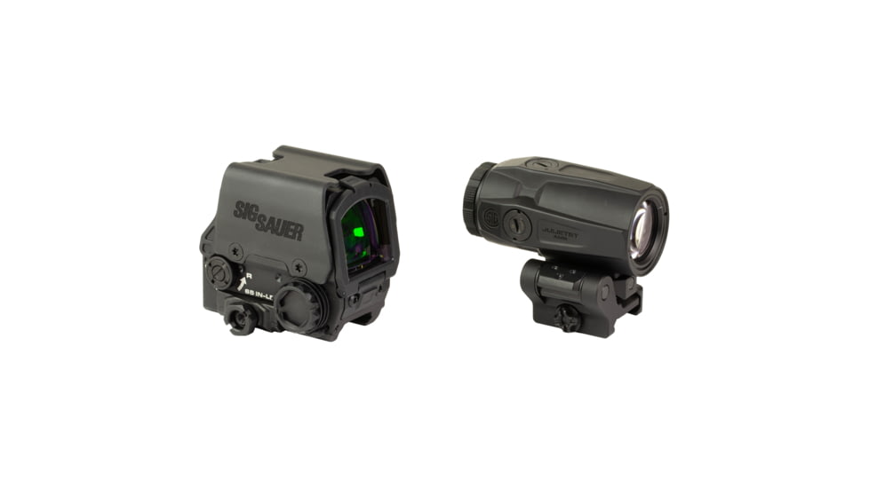 Sig Sauer Romeo 8T AMR/Juliet Magnifier Combo, Red Dot Sight, 40MM Objective, 5X Magnifier, QBCD 2.0 Reticle, Matte Finish, Black SORJ8T801-5