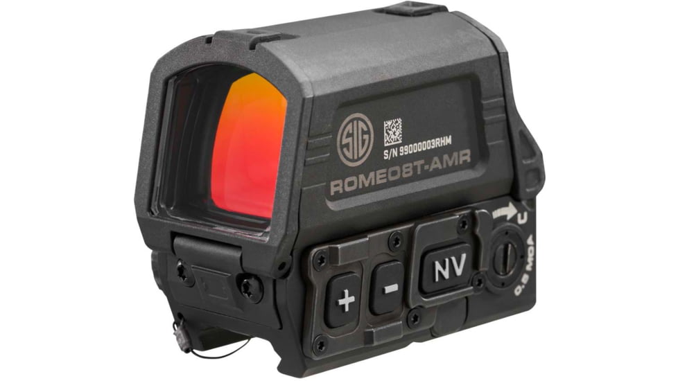 SIG SAUER Romeo 8T-AMR Red Dot Sight, 1x40mm, Quad Ballistic Circle Dot 2.0 Reticle, Black, SOR8T101