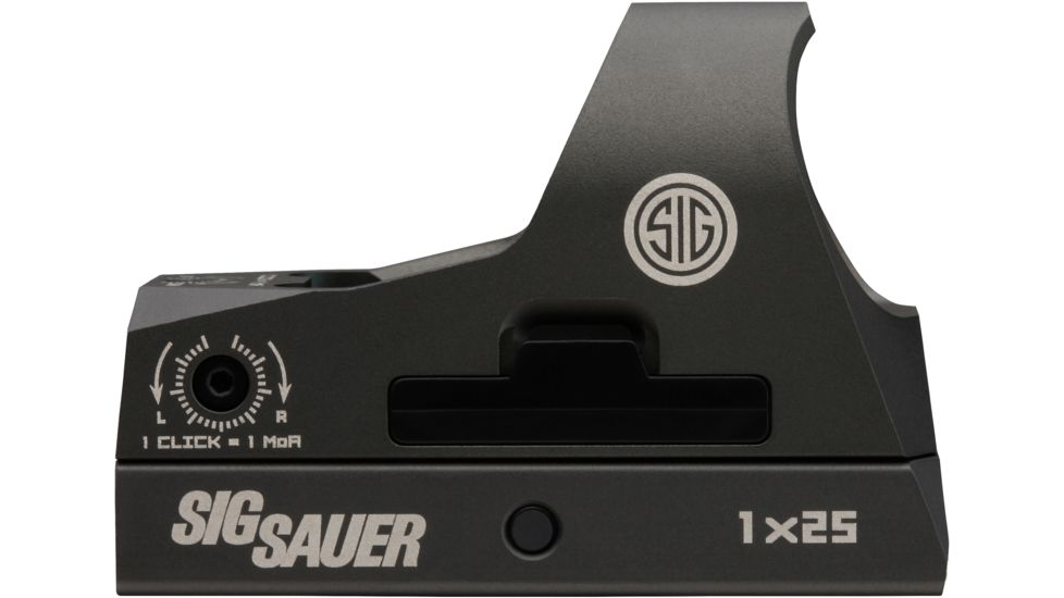 Sig Romeo 3 Miniature 1x25mm Reflex Sight w/ Riser, 3 MOA Red Dot Reticle, Graphite SOR31002