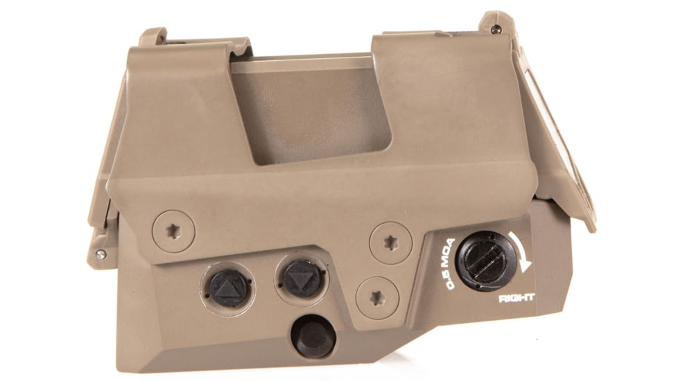 SIG SAUER Romeo8T Red Dot Sight, Ballistic Circle Dot, 0.5 MOA ADJ, CR123A, Hex Bolt Mount, Shroud, FDE, SOR81003