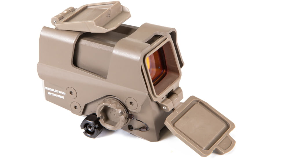 SIG SAUER Romeo8T Red Dot Sight, Ballistic Circle Dot, 0.5 MOA ADJ, CR123A, Hex Bolt Mount, Shroud, FDE, SOR81003