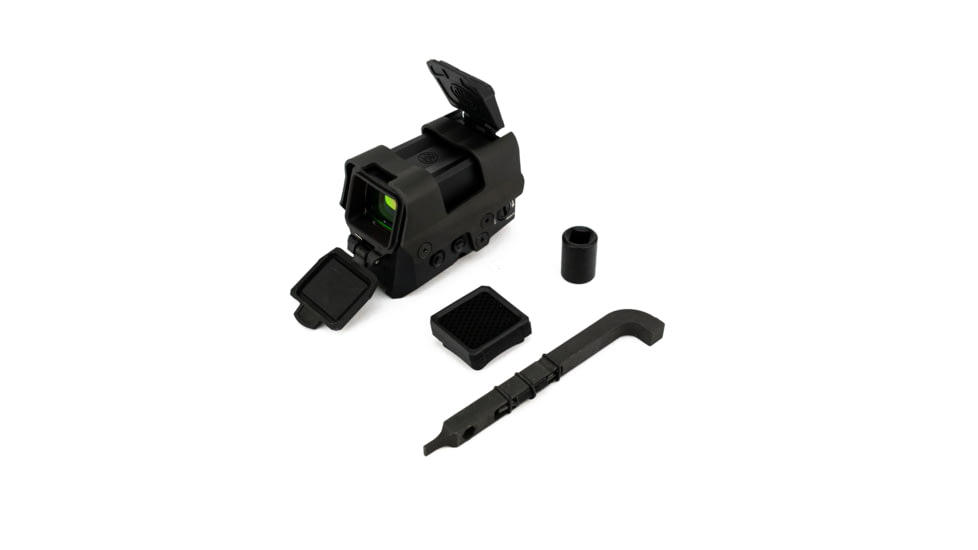 SIG SAUER Romeo8T Red Dot Sight, Ballistic Circle Dot, 0.5 MOA Adj, Side Battery, Hex Bolt Mount, Shroud, Black, NSN N, SOR81002