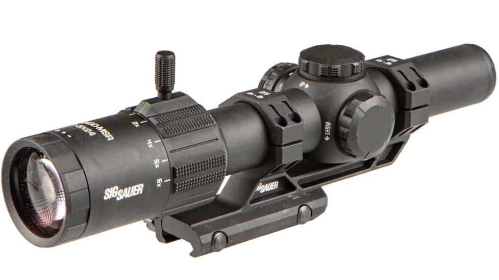 SIG SAUER Tango MSR LPVO Rifle Scope, 1-6x24mm, 30mm Tube, Second Focal Plane, Illuminated BDC6 Reticle, Black, SOT61000