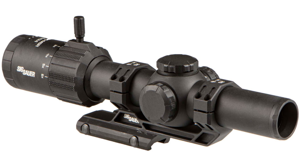 SIG SAUER Tango MSR LPVO Rifle Scope, 1-6x24mm, 30mm Tube, Second Focal Plane, Illuminated BDC6 Reticle, Black, SOT61000