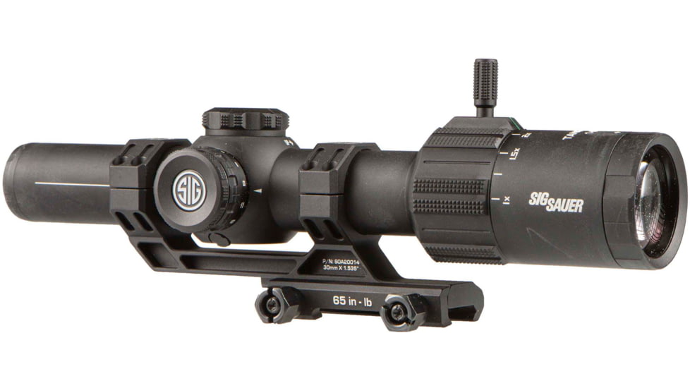 SIG SAUER Tango MSR LPVO Rifle Scope, 1-6x24mm, 30mm Tube, Second Focal Plane, Illuminated BDC6 Reticle, Black, SOT61000