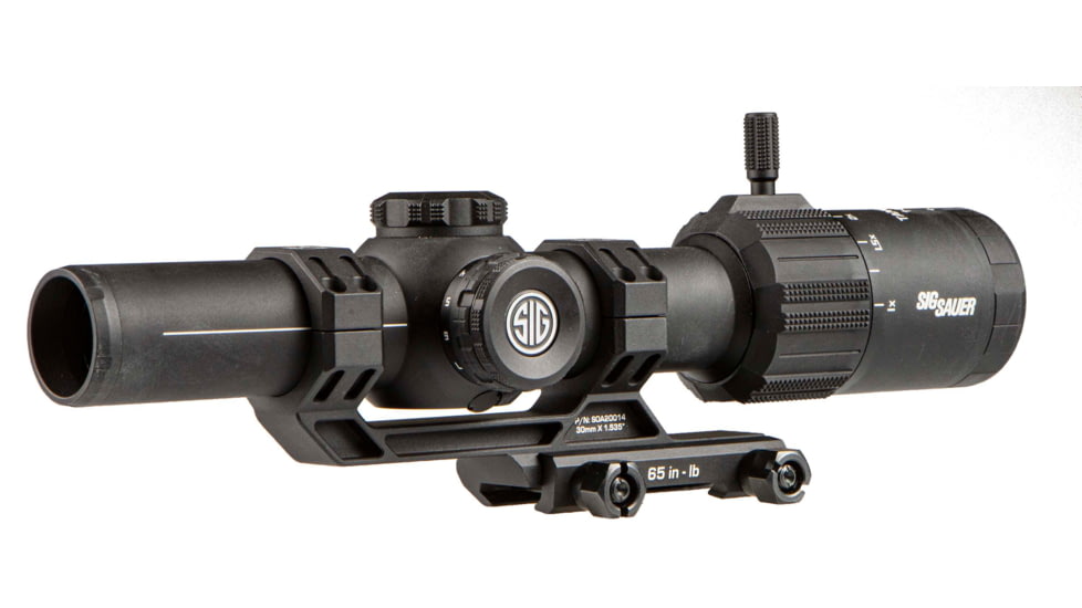 SIG SAUER Tango MSR LPVO Rifle Scope, 1-6x24mm, 30mm Tube, Second Focal Plane, Illuminated BDC6 Reticle, Black, SOT61000