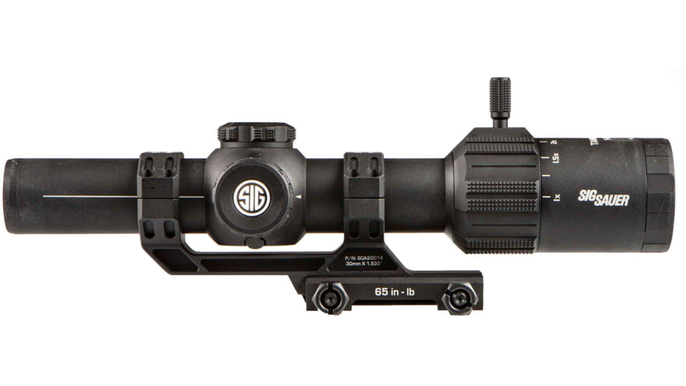 SIG SAUER Tango MSR LPVO Rifle Scope, 1-6x24mm, 30mm Tube, Second Focal Plane, Illuminated BDC6 Reticle, Black, SOT61000