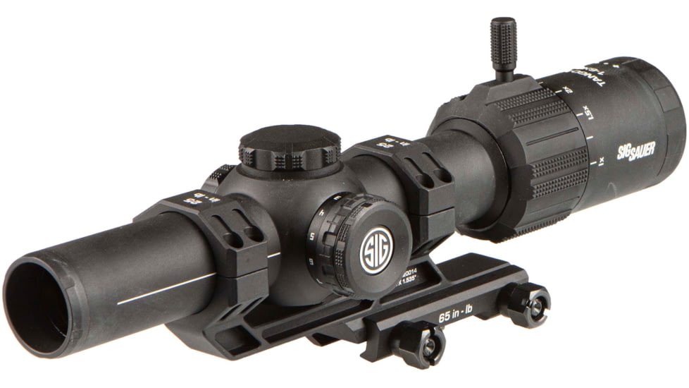 SIG SAUER Tango MSR LPVO Rifle Scope, 1-6x24mm, 30mm Tube, Second Focal Plane, Illuminated BDC6 Reticle, Black, SOT61000