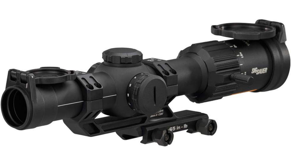 SIG SAUER Tango-MSR Compact 1-6x24mm LPVO 30mm Rifle Scope Combo, Second Focal Plane, Illuminated BDC6, Black, SOTMC61000-R1