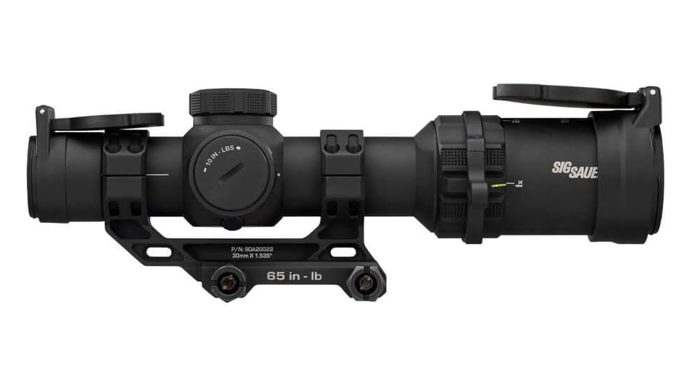 Sig Sauer TANGO MSR Compact 1-6x24mm LPVO 30mm Tube Rifle Scope, Second Focal Plane, Illuminated MSR BDC-6 Reticle, Black, SOTMC61000