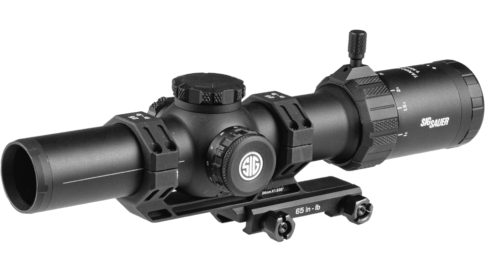 SIG SAUER Tango-MSR 1-10x26mm Rifle Scope, 34mm Tube, First Focal Plane, Illuminated MSR BDC-10 Reticle, Black, SOTM11002