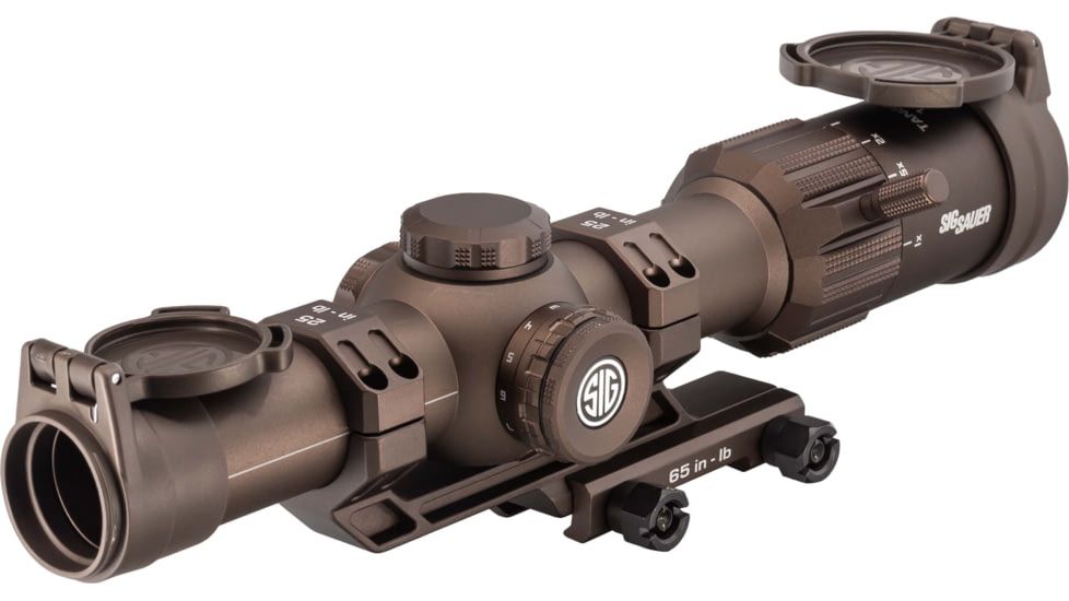 SIG SAUER Tango MSR LPVO Rifle Scope w/1.535 Mount, 1-6x24mm, 30mm Tube, Second Focal Plane, Illuminated BDC 6 Reticle, Coyote Brown, SOTM61200