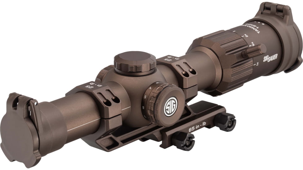 SIG SAUER Tango MSR LPVO Rifle Scope w/1.535 Mount, 1-6x24mm, 30mm Tube, Second Focal Plane, Illuminated BDC 6 Reticle, Coyote Brown, SOTM61200
