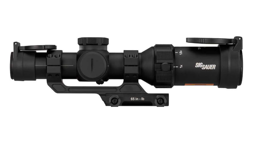 Sig Sauer TANGO SPR, Rifle Scope, 1-4X Magnification, Second Focal Plane, Hellfire Quadplex Illuminated FL-4 Reticle, 24mm Objective, 30mm Main Tube, Black, Includes ALPHA MSR 1.535" Mount, SOTS41000