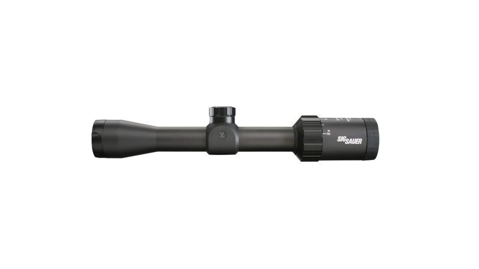 SIG SAUER Whiskey3 2-7x32mm Rifle Scope 1 inch Tube, Second Focal Plane, Black, Quadplex Reticle, MOA, SOW32201