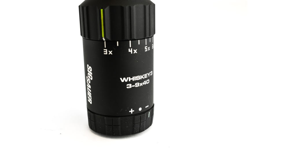 SIG SAUER Whiskey3 3-9x40mm Rifle Scope 1 inch Tube, Second Focal Plane, Black, BDC-1 Standart Quadplex Reticle, MOA, SOW33204