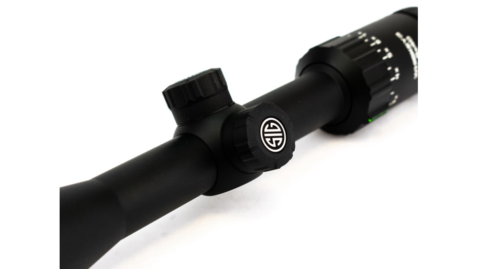 SIG SAUER Whiskey3 3-9x40mm Rifle Scope 1 inch Tube, Second Focal Plane, Black, Quadplex Reticle, MOA, SOW33202