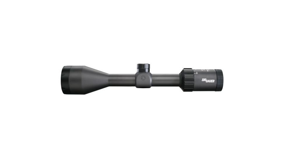 SIG SAUER Whiskey3 3-9x50mm Rifle Scope 1 inch Tube, Second Focal Plane, Black, BDC-1 Quadplex Reticle, MOA, SOW33203