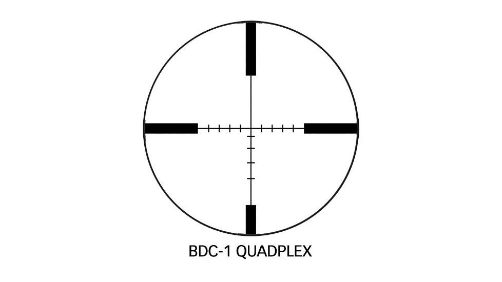 SIG SAUER Whiskey3 3-9x50mm Rifle Scope 1 inch Tube, Second Focal Plane, Black, BDC-1 Quadplex Reticle, MOA, SOW33203
